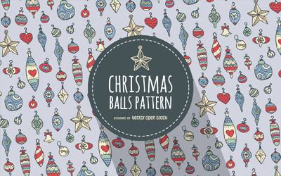 Christmas ornament pattern background