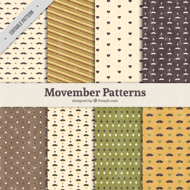 Eight patterns for movember