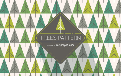 Hipster pine tree pattern